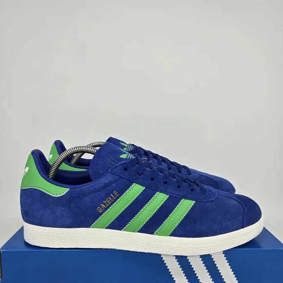 New Adidas Gazelle 'Royal Blue Energy Green' JH5389 Men's Shoes Size 11.5